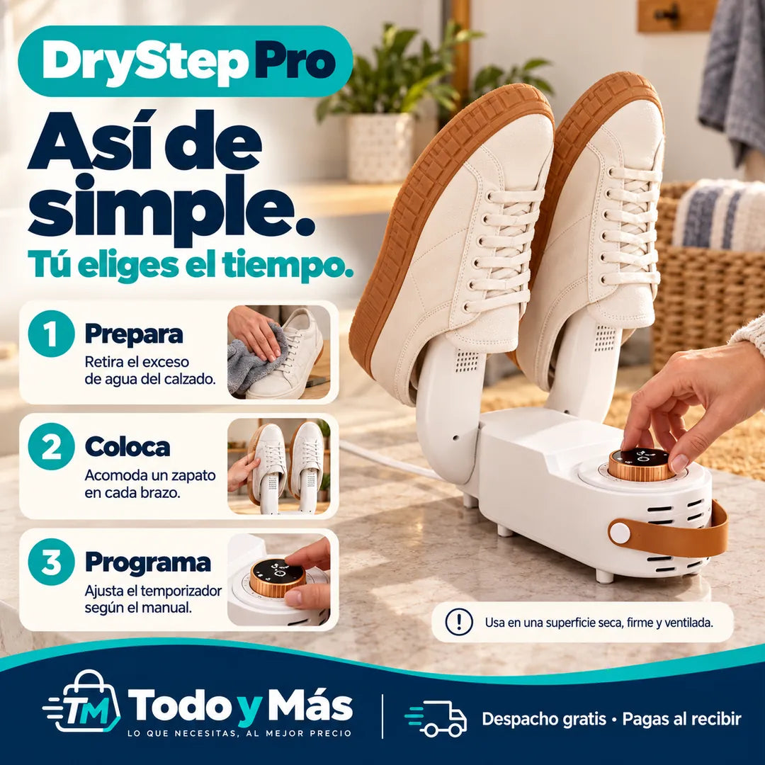 DryStep Pro – Secador de Calzado Plegable