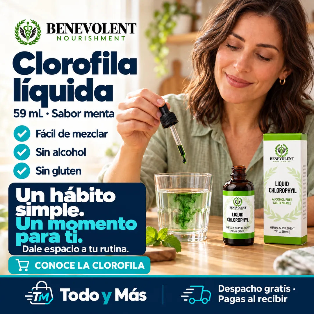 Clorofila Líquida Benevolent x 59 ml – Bienestar y Vitalidad