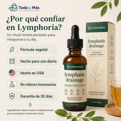 Gotas Lymphoria Drenaje Linfático x 59 ml – Equilibrio y Bienestar